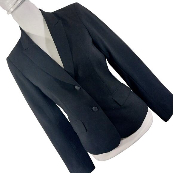 NWOT! CALVIN KLEIN! RICH BLACK CLASSICALLY TAILORED DRESS JACKET, BLAZER! SZ 6P - Picture 12 of 12